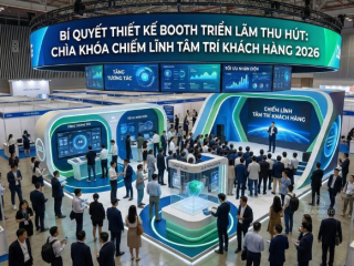 Bí Quyết Thiết Kế Booth Triển Lãm Thu Hút: Chìa Khóa Chiếm Lĩnh Tâm Trí Khách Hàng 2026