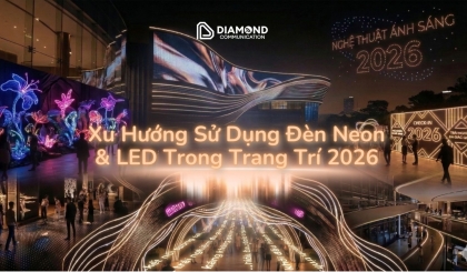 Xu Hướng Sử Dụng Đèn Neon & LED Trong Trang Trí 2026: Đỉnh Cao Nghệ Thuật Ánh Sáng