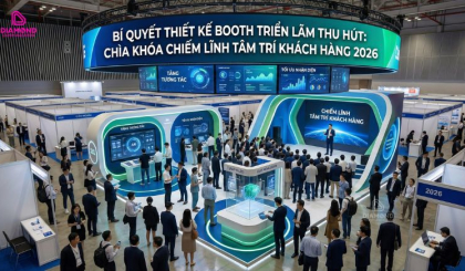Bí Quyết Thiết Kế Booth Triển Lãm Thu Hút: Chìa Khóa Chiếm Lĩnh Tâm Trí Khách Hàng 2026