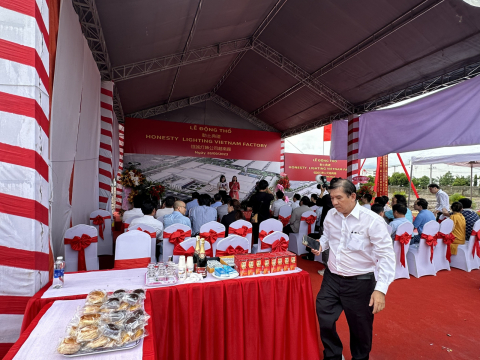 Lễ động thổ công ty Honesty Lighting Vietnam factory