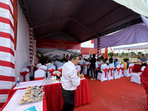 Lễ động thổ công ty Honesty Lighting Vietnam factory